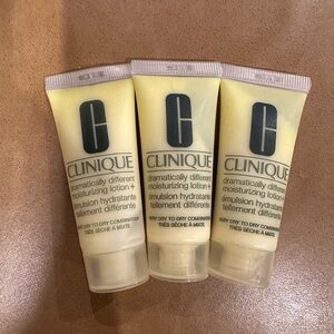 Clinique dramatically different Moisturizing Lotion Trio set of 3 bundle travel